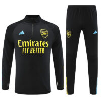 006-19 23-24 Arsenal black half zipper sweater tracksuit