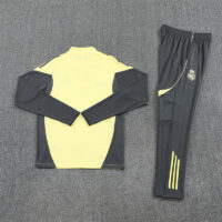 25-26 Real Madrid green with dark gray half zipper sweater tracksuit