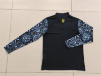 Brazil jesus special version black half zipper training tracksuit
