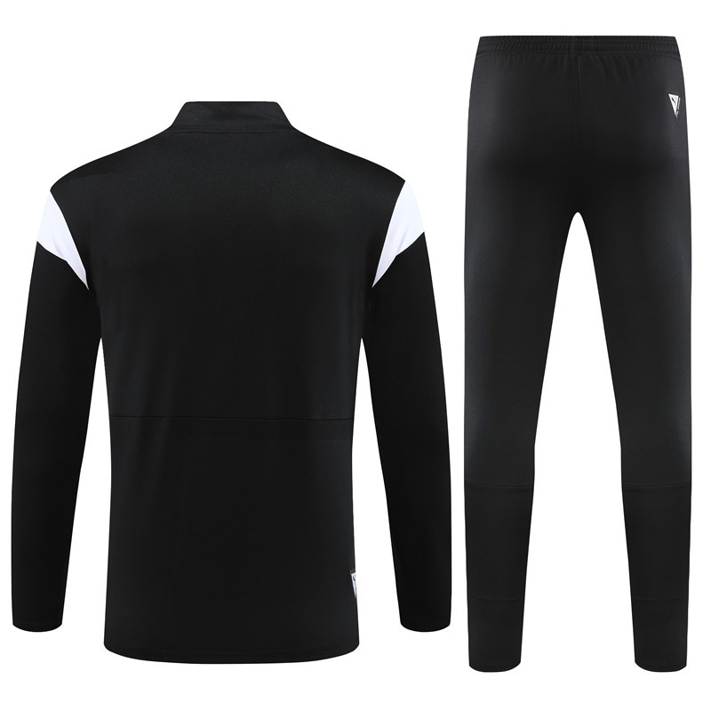 006-2 23-24 AC black half zipper sweater tracksuit