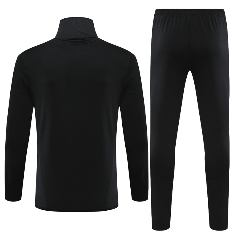 006-20 23-24 Arsenal black high collar sweater tracksuit