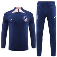 Player version 23-24 ATM navy blue half zipper training tracksuit
