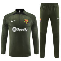 Player version 23-24 Bar army green half zipper sweater tracksuit