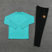 Player version 23-24 Bar lake blue half zipper sweater tracksuit