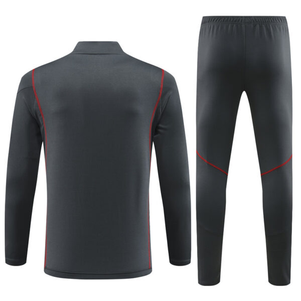 23-24 Arsenal dark gray half zipper sweater tracksuit - Image 6