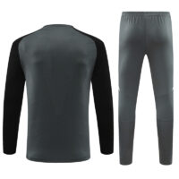 006-224 Player version 24-25 Manud dark gray with black round collar training tracksuit