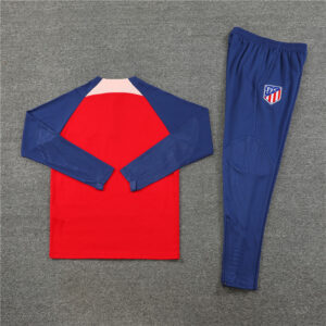 fans version 23-24 ATM red with navy blue half zipper training tracksuit - Image 6