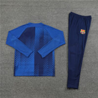 006-24 23-24 Bar color blue half zipper sweater tracksuit