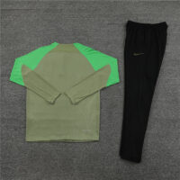 player version 23-24 ATM green stripe half zipper training tracksuit