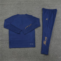 006-256 player version 23-24 PS G Jrdan navy blue half zipper training tracksuit