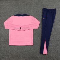 006-263 player version 24-25 ATM pink with navy blue half zipper training tracksuit