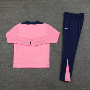 player version 24-25 ATM pink with navy blue half zipper training tracksuit - Image 6