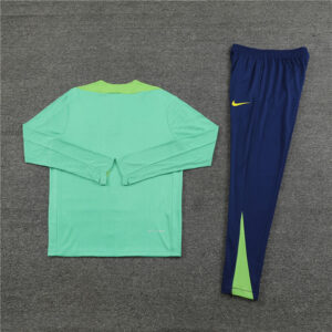 player version 24-25 Brazil green half zipper training tracksuit - Image 6
