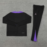 player version 24-25 PS G black with purple half zipper training tracksuit