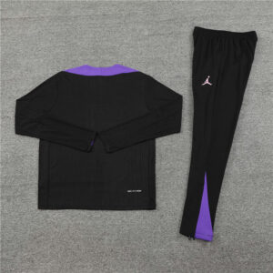 player version 24-25 PS G black with purple half zipper training tracksuit - Image 6