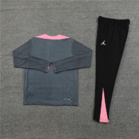 player version 24-25 PS G dark gray with pink half zipper training tracksuit