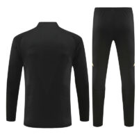 006-295 player version 24-25 Real Madrid black with yellow pullover training tracksuit
