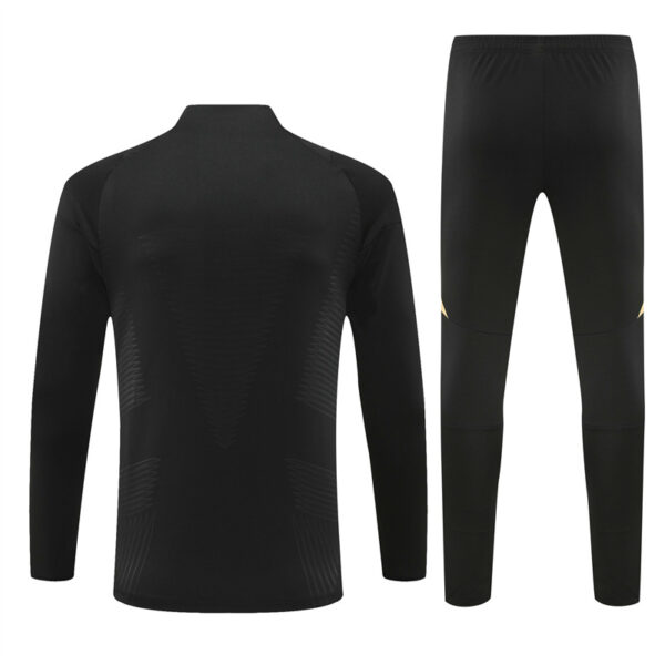 player version 24-25 Real Madrid black with yellow pullover training tracksuit - Image 6