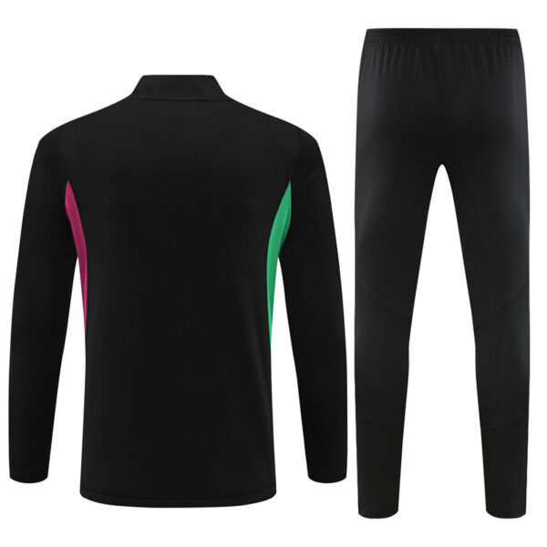 23-24 Bayern black with purple half zipper sweater tracksuit - Image 6