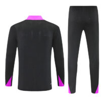 player version 25-26 England black with purple half zipper sweater tracksuit