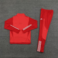 23-24 Bayern red stripe half zipper training tracksuit