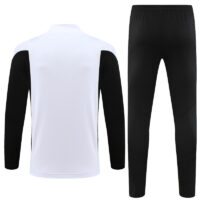 23-24 Bayern white with black half zipper training tracksuit