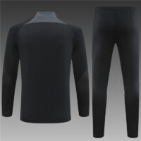 23-24 China black half zipper sweater tracksuit