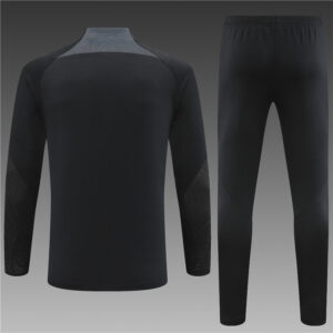 23-24 China black half zipper sweater tracksuit - Image 6