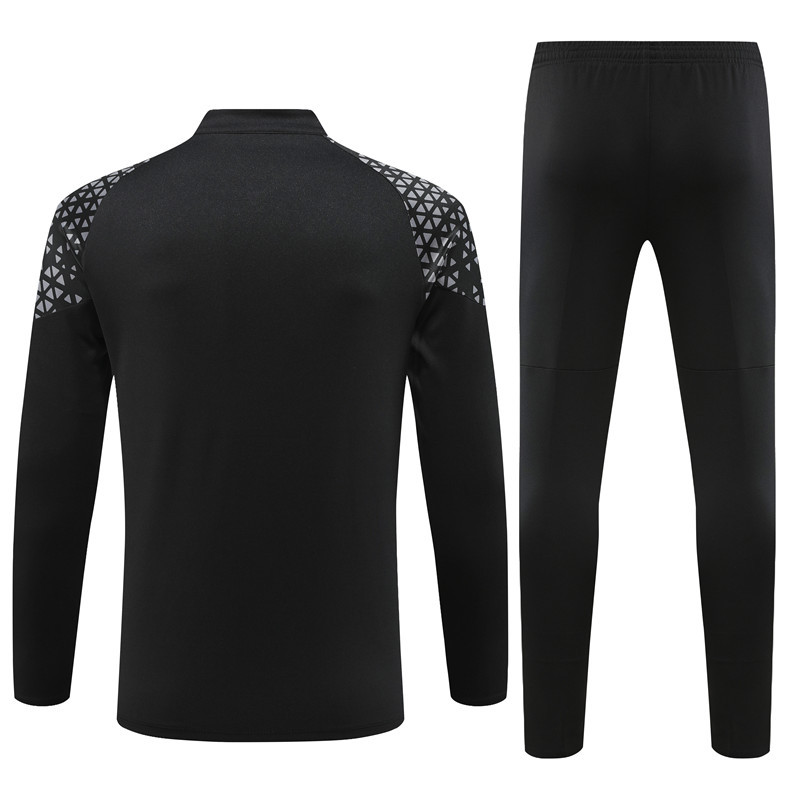 23-24 Dortmund black half zipper training tracksuit