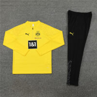006-39 23-24 Dortmund yellow half zipper training tracksuit