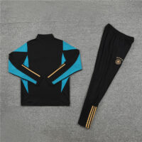 006-41 23-24 Germany black with blue half zipper sweater tracksuit