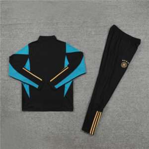 23-24 Germany black with blue half zipper sweater tracksuit - Image 6