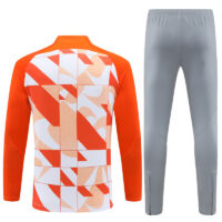 006-42 23-24 Inter Camo orange with white half zipper training tracksuit