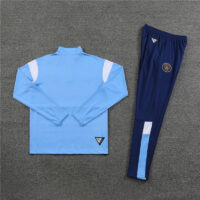 23-24 Man City light blue half zipper sweater tracksuit
