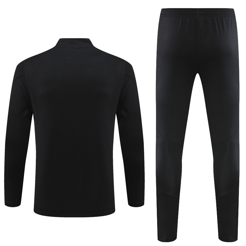 006-59 23-24 Manud black half zipper sweater tracksuit