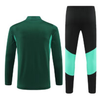 006-60 23-24 Manud dark green half zipper training tracksuit