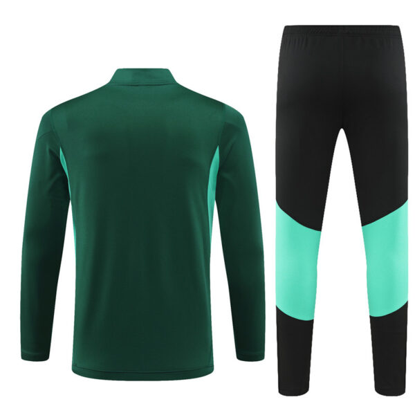 23-24 Manud dark green half zipper training tracksuit - Image 6