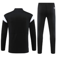 006-67 23-24 Marseille black with white and blue half zipper sweater tracksuit