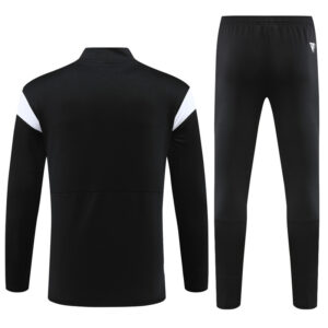 23-24 Marseille black with white and blue half zipper sweater tracksuit - Image 6