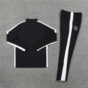 23-24 PS G black with white stripe half zipper sweater tracksuit - Image 6