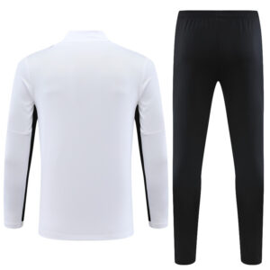 23-24 PS G white with black stripe half zipper sweater tracksuit - Image 6