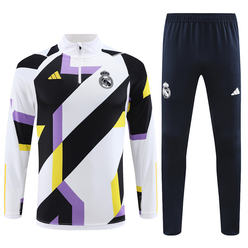 23-24 Real Madrid camo half zipper sweater tracksuit