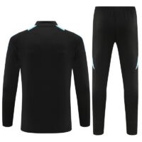 006-93 24-25 Argentina black with blue half zipper training tracksuit