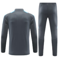 006-94 24-25 Argentina dark gray half zipper training tracksuit