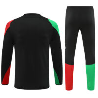 24-25 Arsenal black with red and green arm half zipper training tracksuit