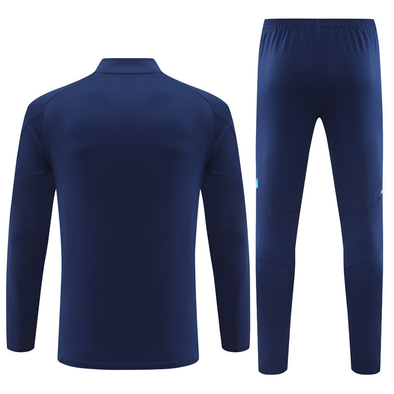 24-25 Arsenal navy blue half zipper training tracksuit