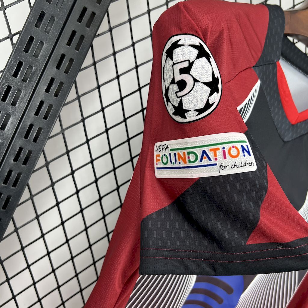 Barcelona 2025-26 Black and red special edition Jersey (With Champions League)
