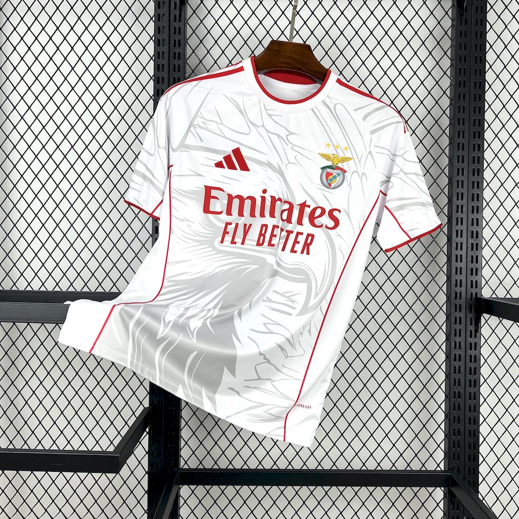 Benfica 2025-26 White concept version Jersey Benfica 2025-26 White concept version Jersey