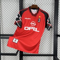 AC Milan 1998-99 Away Red Retro Jersey