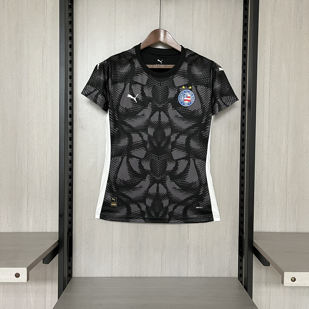 Women' 2025-26 Bahia Goalkeeper Black Jersey